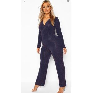 Navy Glitter Jumpsuit